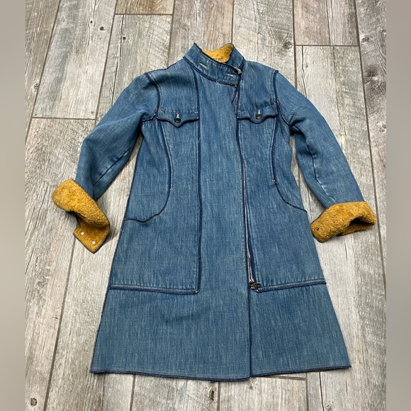 Gabriele Sterhle Strenesse Jeans Denim Coat 8 - Picture 1 of 11